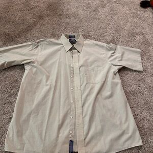 Men's 17 1/2 Stafford Beige Dress Shirt